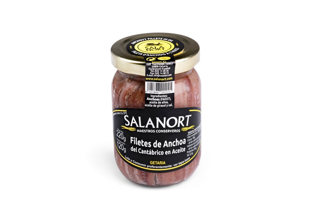 Filetes de anchoa en salazón Salanort