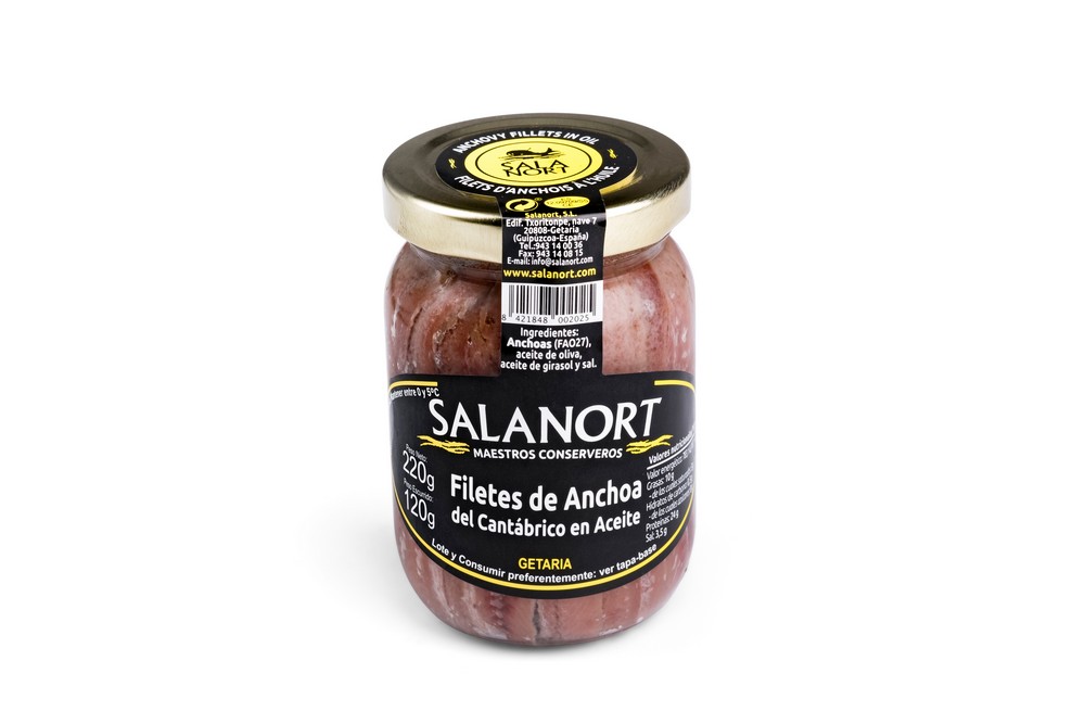 Filets d'anchois en salaison Salanort