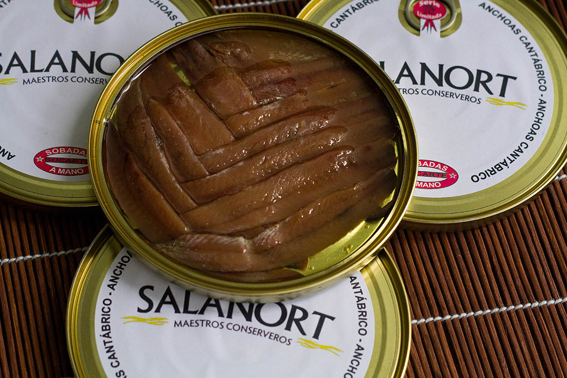 Anchoas del Cantábrico 12-15 filetes en aceite 