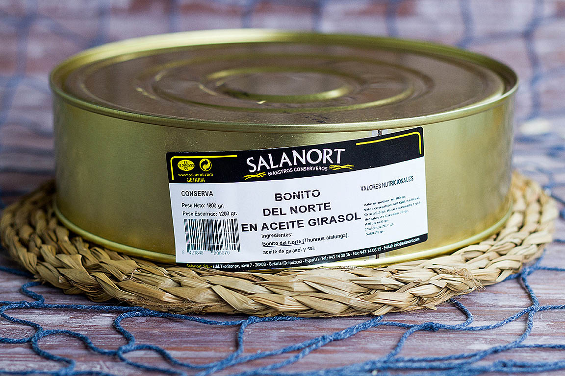 Bonito del Norte Salanort en aceite 1800 gr.