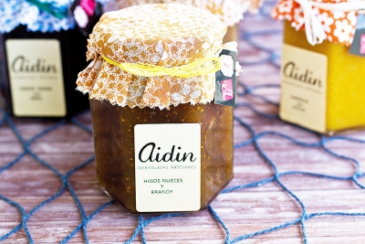 Mermelada de higos nueces y brandy AIDIN 305grs