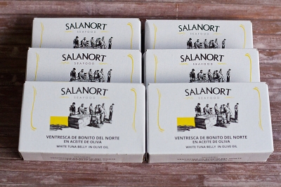 Lote de 6 latas de ventresca de bonito en aceite de oliva
